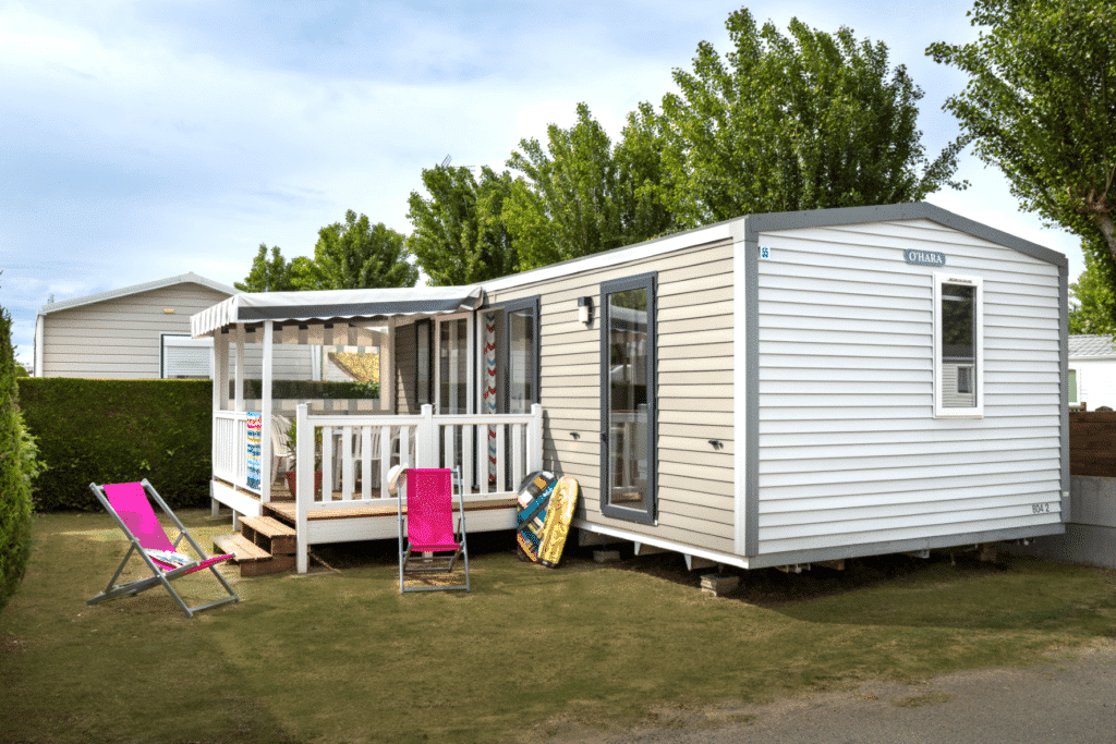 Mobil-home Grand Confort 2 chambres – 30 m2 – terrasse couverte