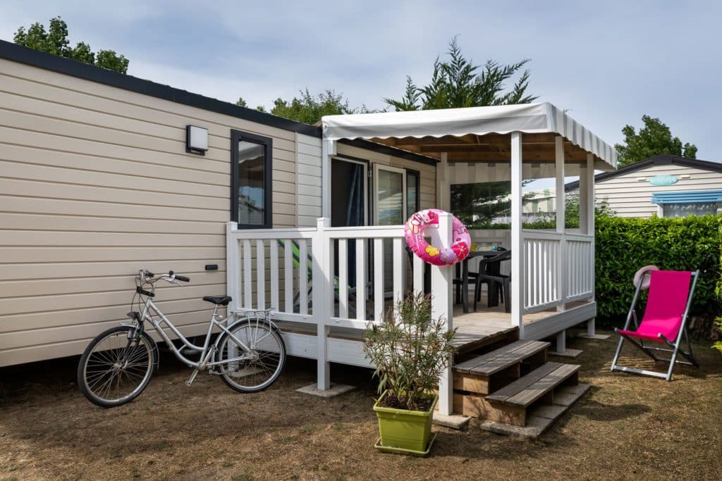 Mobilhome Grand Confort 2 chambres 27 m2  avec terrasse couverte